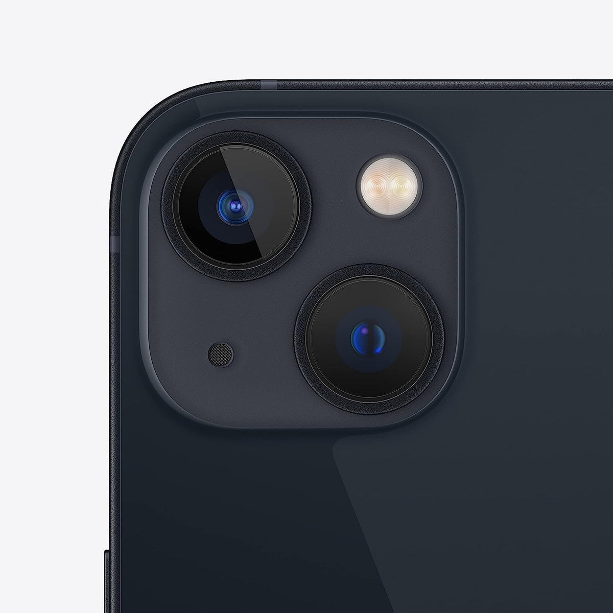 iPhone 13 Midnight - rear cameras detail (model illustration)
