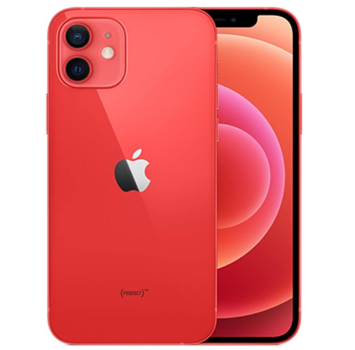 iPhone 12 64GB Red SS+eSIM 100% Battery Health Excellent Grade frame scratch