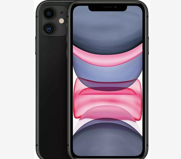 iPhone 11 64GB SS+eSim Black 100% Battery Health Excellent Grade frame scratch (Refurbished)