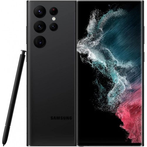 Samsung Galaxy S22 Ultra 5G SM-S908U SS+eSim 256GB with 12GB RAM Phantom Black Excellent Grade Screen Scratch (Refurbished)