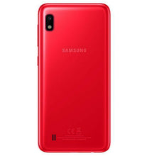 Samsung Galaxy A10 Red - rear view (model illustration)