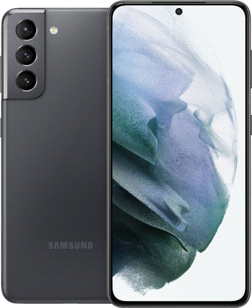 Samsung Galaxy S21 5G 128GB with 8GB RAM SS+eSim Phantom Gray Preminum Grade frame with minor scratches ( Refurbished )
