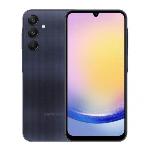 Samsung Galaxy A25 5G DS 128GB with 6GB RAM Blue Black 100% Battery Health - Like New with Box, Minor Paint Wear on Back Cover