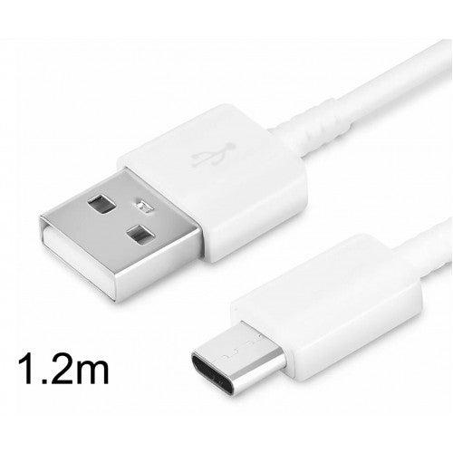 Original 1.2m USB Type C Fast Charging Data Cable For Samsung White without packaging