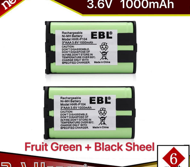 [I]EBL HHR-P104 3*AAA 3.6V 1000mAh,2 pack P104G1002