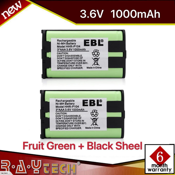 EBL HHR-P104 3*AAA 3.6V 1000mAh,2 pack P104G1002