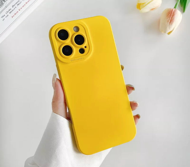 [UA08]Silicone phone case without ring for samsung S10e YELLOW