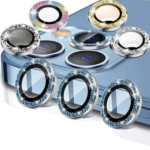 iPhone 14 Pro / 14 Pro Max Diamond Camera Lens Protector Film Glitter Sierra blue