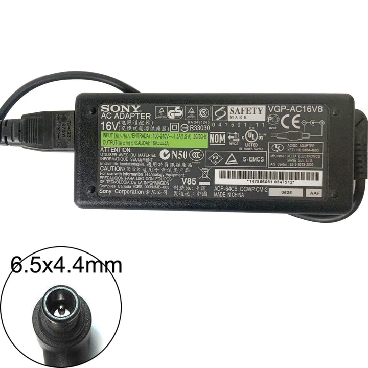 Original Sony Power Adapter 16V 4A 64W (6.5x4.4mm)