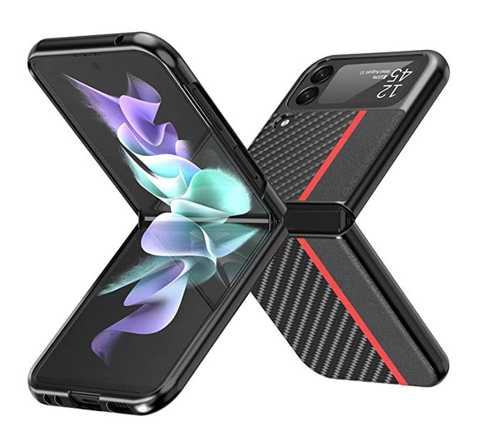 Samsung Flip Case for Samsung Galaxy Z Flip3 5G Black / Blue