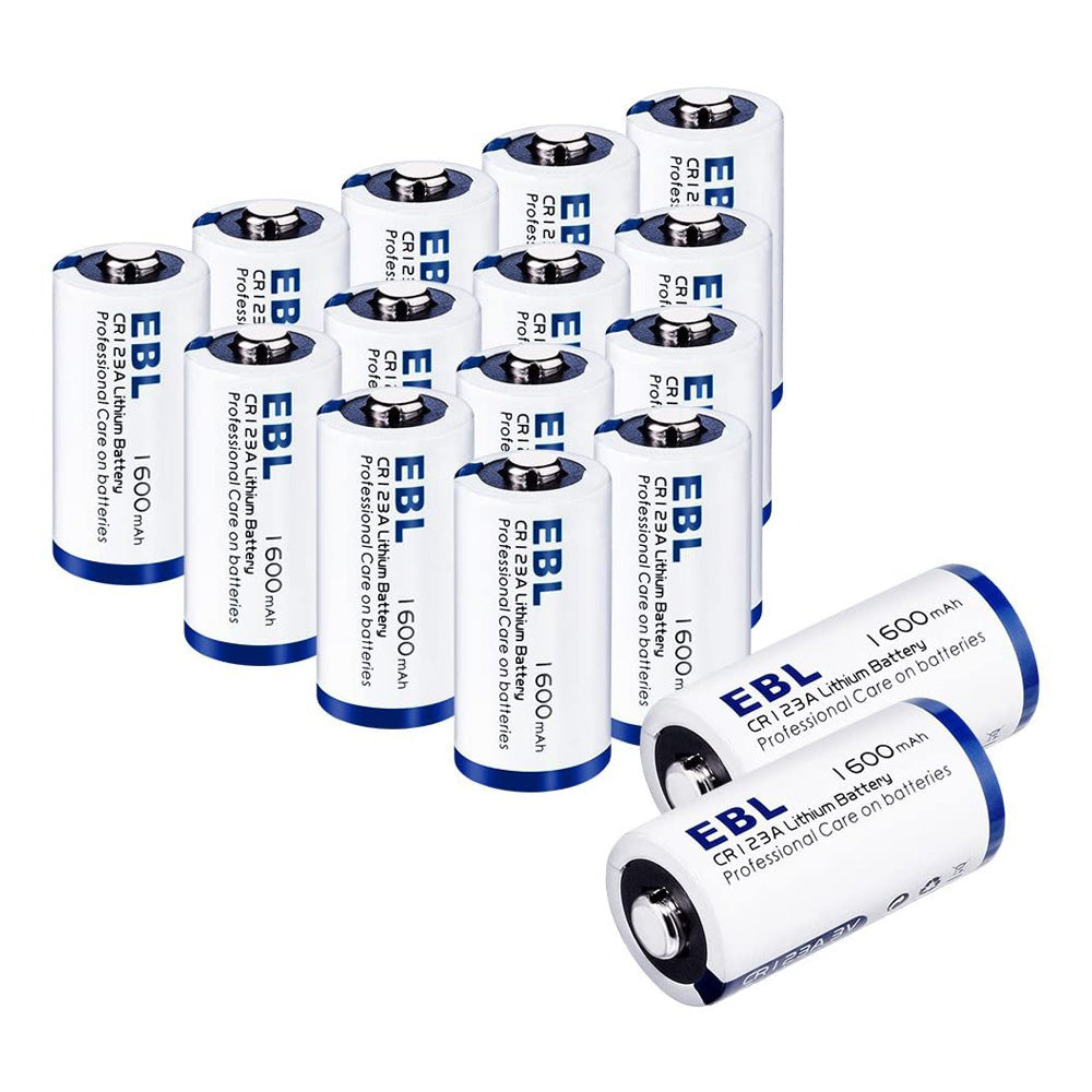 [I]EBL EB-CR123A 4-Pack CR123A Lithium Batteries  1600mAh 3V