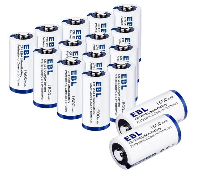 [I]EBL EB-CR123A 4-Pack CR123A Lithium Batteries  1600mAh 3V