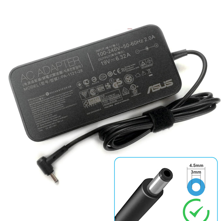 Original Asus G501VW 19V 6.32A 4.5mmx3.0mm with Pin in the Middle 120W Power Adapter