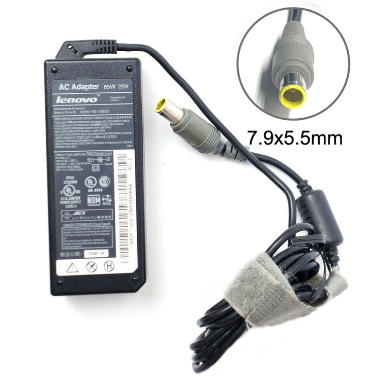 Original Lenovo / IBM 20V 3.25A 7.9x5.5mm 65W Power Adapter