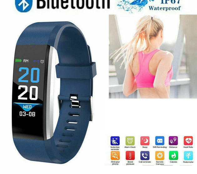 [5-B9]Children wristband,115Plus,blue tooth 4.0,waterproof,3.7v/50mah,TELINK 8266,blue..