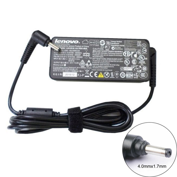 Original Lenovo Ideapad 100 100S 20V 2.25A 45W 4.0MM*1.7MM Power Adapter compatible with M66