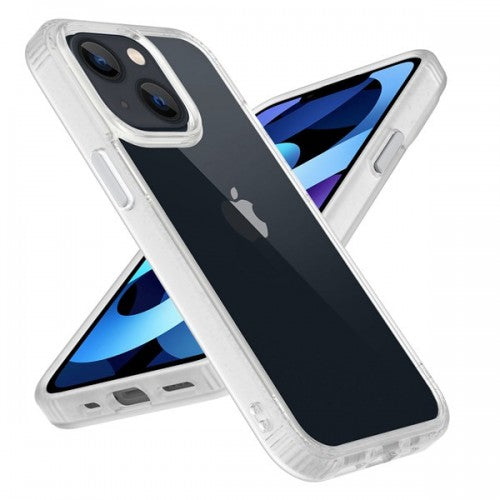 YUVAL 9H Tempered Glass Anti scratch Clear shock proof case for iPhone 12 / 13 Pro Max 6.7 support wireless charging - White