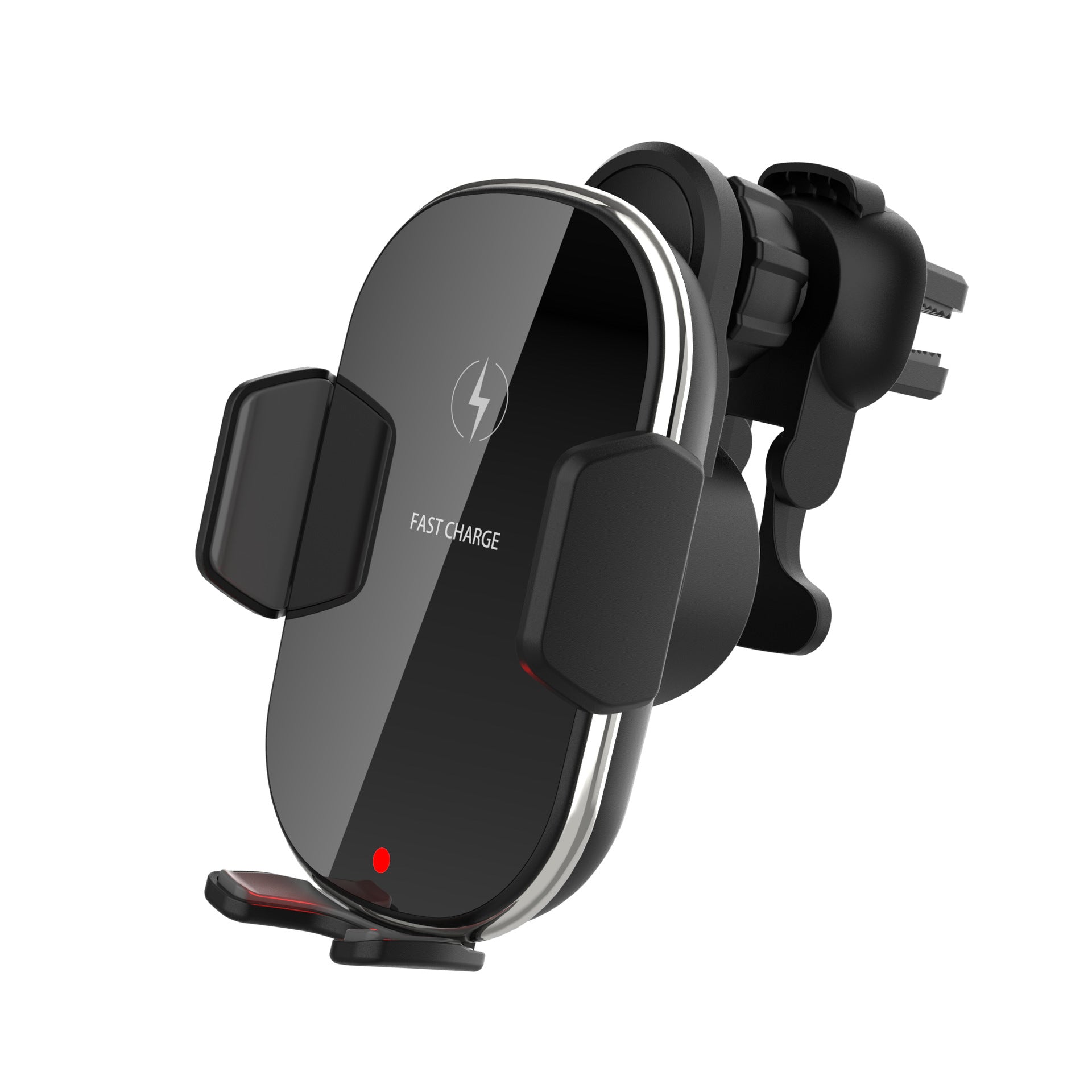 [FC]CF69 Full-Automatic Car Holder 15w Wireless Charger1x Air vent clip and 1x Dashboard Suction Cup