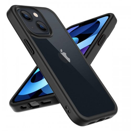 YUVAL 9H Tempered Glass Anti scratch Clear shock proof case for iPhone 12 / 13 Pro Max 6.7 support wireless charging - Black