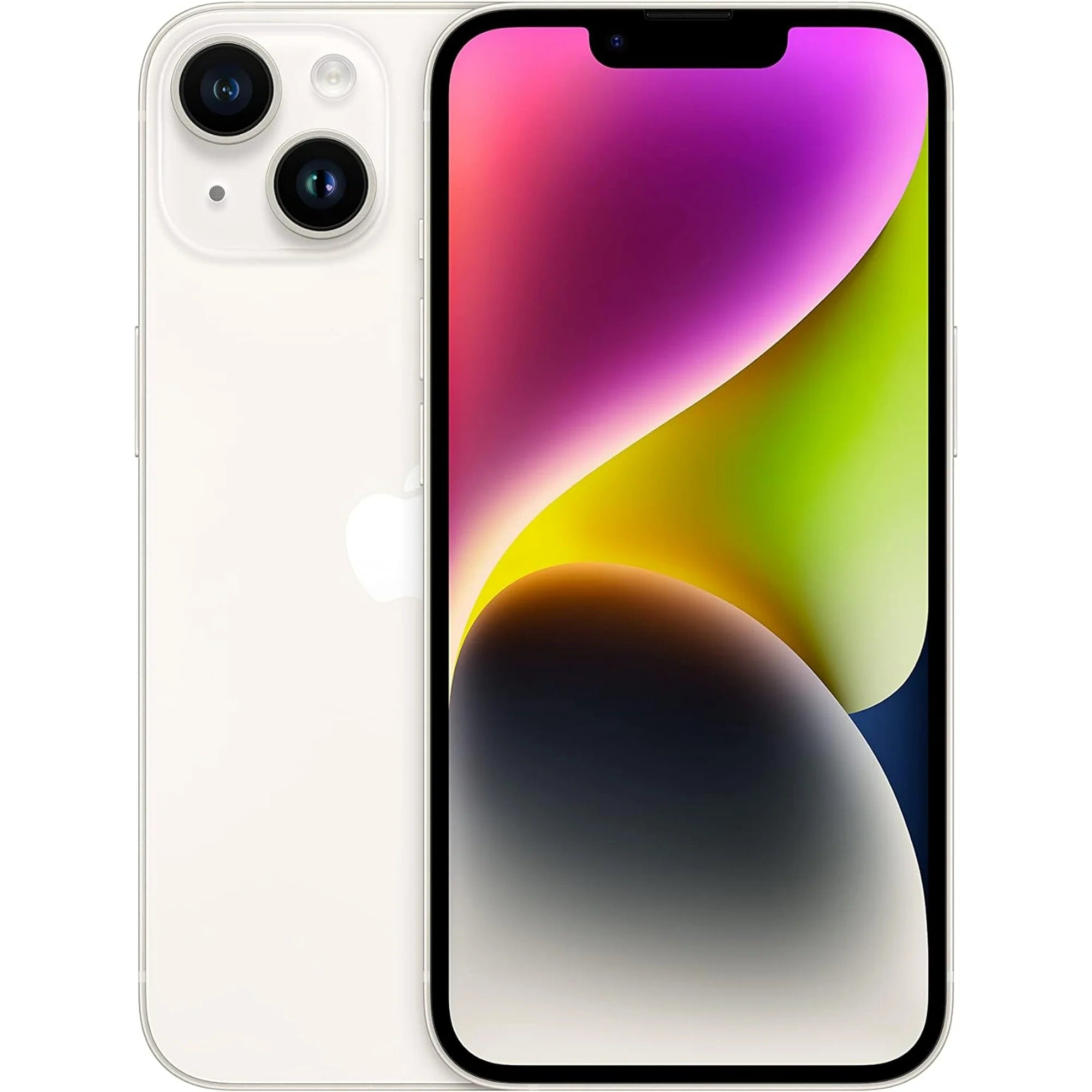 iPhone 14 256GB SS+eSim Starlight A Grade 100% Battery Health( Refurbished )
