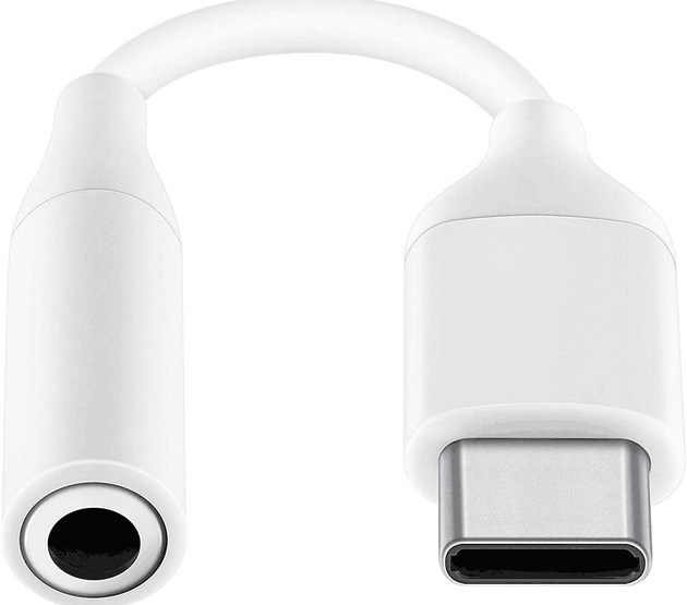 [5-A222]Samsung USB-C Headset Jack Adapter to 3.5mm Headphone Adaptor In Black EE-UC10 With Packing White
