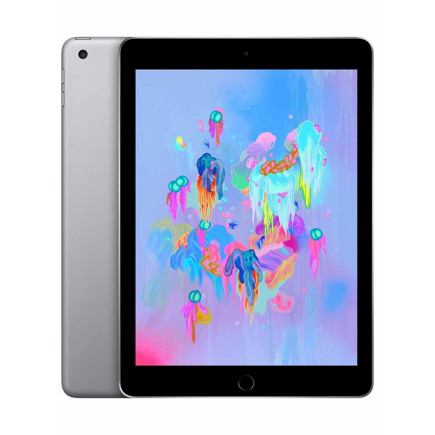 iPad 6th Gen 9.7" Wi-Fi Only 32GB Space Grey A1893 A Grade above 80% Battery Health( Refurbished )