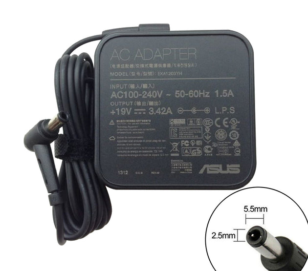 [L34]Original ASUS Power Adapter 19V 3.42A 65W 5.5mm*2.5mm