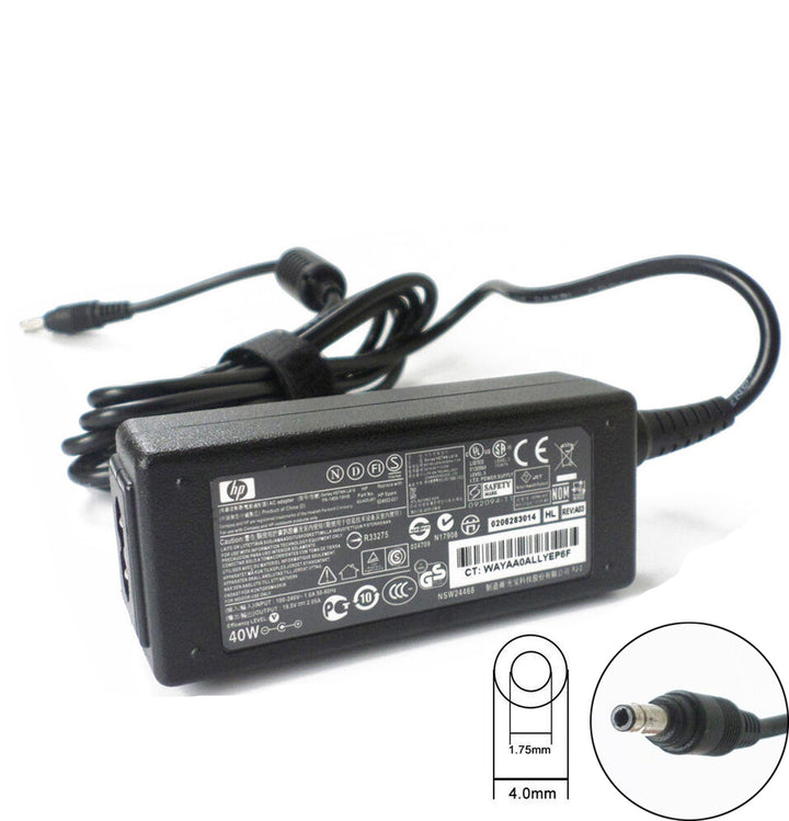 Original HP 19.5V 2.05A 4.0x1.7mm 40W Power Adapter. (HP MINI 210)
