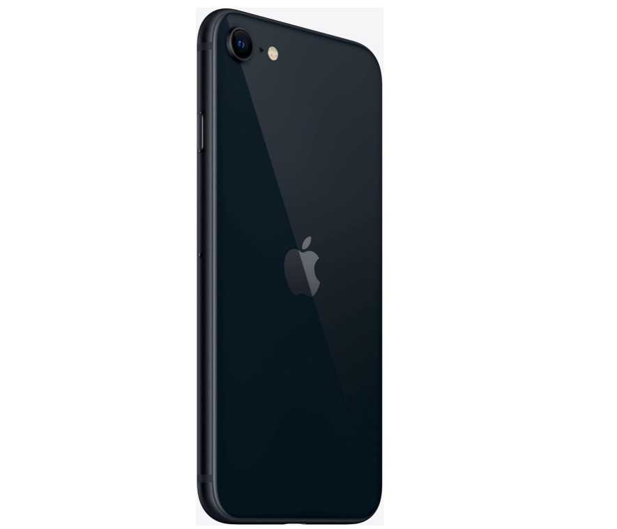 iPhone SE 2022 (3rd Gen) 64GB SS+eSIM Midnight A Grade 100% Battery Health – Touch ID Not Working (Pre-Owned) – additional product view (model illustration)